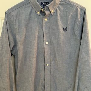 Youth XL long sleeve Chaps button down shirt light weight denim